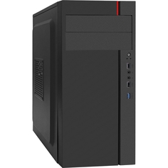 Корпус ATX Exegate EX290177RUS черный, БП 350W, 2*USB 2.0, USB3.0, audio