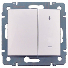 Светорегулятор Legrand 770074 Valena CLASSIC - кнопочный, 40-600 Вт/40-600 ВА, белый
