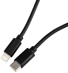 Кабель интерфейсный Buro PD18W USB Type-C (m)-Lightning (m) 1м черный 1503797
