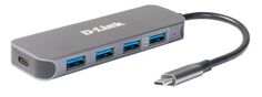 Разветвитель USB 3.0 D-link DUB-2340/A1A 3*USB3.0, fast Charge USB3.0, USB-C/PD3.0