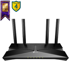 Роутер TP-LINK Archer AX53 AX3000, Wi-Fi 6, до 574 Мбит/с на 2,4 ГГц, до 2402 Мбит/с на 5 ГГц, 4 антенны, гигабитный порт WAN, 4 гигабитных порта LAN,