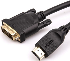 Кабель интерфейсный HDMI-DVI VCOM CG484GD-10M AM/M, CU, 1080P/60Hz, 2F, 10м