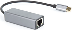 Сетевой адаптер VCOM DU320M USB 3.1 Type-C-RJ-45 1000Mb/s Ethernet, aluminum shell, 0.15м