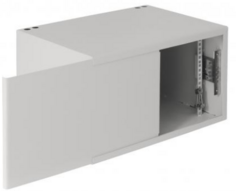 Шкаф антивандальный Netlan EC-WP-075240-GY настенный пенального типа, 7U, Ш520хВ320хГ400мм, OEM, серый