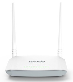 Маршрутизатор Tenda D301 ADSL, Wi-Fi IEEE802.11b/g/n, 300 Мбит/с, 2.4 ГГц, 3хLAN/RJ11/USB2.0, белый