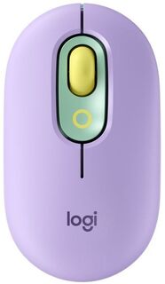 Мышь Wireless Logitech POP 910-006547 USB, 4000 dpi dpi, 4 кнопок, оптическая, фиолетово-зелёная