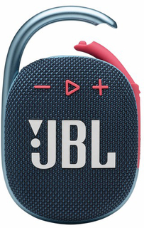 Портативная акустика 1.0 JBL Clip 4 5W, 500mAh, BT, blue/pink