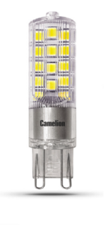 Лампа светодиодная Camelion LED6-G9-NF/830/G9 6Вт/50Вт, G9, 207-244В, 3000К, 495лм, капсула (13706)