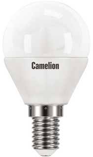 Лампа светодиодная Camelion LED12-G45/845/E14 12Вт/100Вт, E14, 170-265В, 4500К, 1000лм, шар (13695)