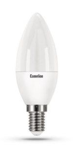 Лампа светодиодная Camelion LED7-C35/865/E14 7Вт/60Вт, E14, 170-265В, 6500К, 595лм, свеча (12648)