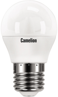Лампа светодиодная Camelion LED12-G45/845/E27 12Вт/100Вт, E27, 170-265В, 4500К, 1000лм, шар (13696)