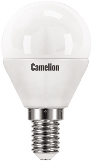 Лампа светодиодная Camelion LED10-G45/845/E14 10Вт/90Вт, E14, 170-265В, 4500К, 840лм, шар (13567)