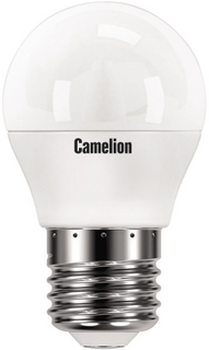 Лампа светодиодная Camelion LED12-G45/865/E27 12Вт/100Вт, E27, 170-265В, 6500К, 1010лм, шар (13698)