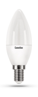 Лампа светодиодная Camelion LED8-C35/865/E14 8Вт/75Вт, E14, 170-265В, 6500К, 780лм, свеча (13370)