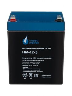 Батарея Парус электро HM-12-5 для ИБП (AGM/12В/5Ач/клемма F2)