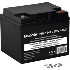 Батарея Exegate DTM 1240 L EX282977RUS (12V 40Ah, под болт М6)