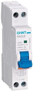 Автоматический выключатель дифф. тока (АВДТ) CHINT 689003 1P+N, тип характеристики C, 20A, 30mA, 1мод. электрон., тип AC, 6kA, NB2LE (R)