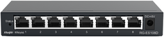 Коммутатор неуправляемый RUIJIE NETWORKS RG-ES108D 8-Port unmanaged Switch, 8 10/100base-t Ethernet RJ45 Ports, Steel Case
