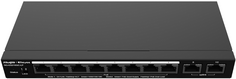 Коммутатор управляемый RUIJIE NETWORKS RG-ES210GC-LP 10-Port Gigabit Smart POE Switch, 8 PoE/POE+ Ports with 2 Gigabit RJ45 uplink ports, 70W PoE powe