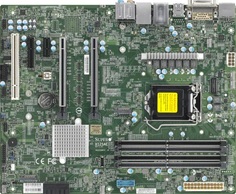Материнская плата ATX Supermicro MBD-X12SAE-B LGA1200, W480, 4*DDR4(2933), 4*SATA 6G RAID, M.2, 5*PCIE, 2.5Glan, Glan, USB Type-C, 5*USB 3.2, HDMI, DP