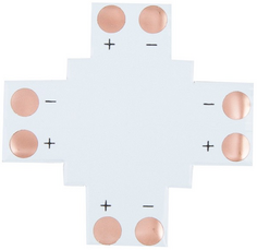 Плата Lamper 144-128 соединительная (X) для одноцветных светодиодных лент шириной 10 мм