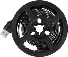 Лента Lamper 141-382 LED с USB коннектором 5 В, 8 мм, IP65, SMD 2835, 60 LED/m, цвет свечения желтый