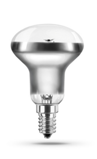 Лампа накаливания Camelion 60/R50/E14 60Вт, Е14, 220В, 450лм, 350кд, 1000 часов работы, колба типа R50 / зеркальная, прозрачная (8978)