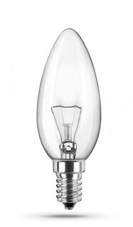 Лампа накаливания Camelion 60/B/CL/E14 60Вт, Е14, 220В, 650-660лм, 1000 часов работы, колба типа B35 / свеча, прозрачная (8970)