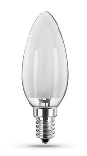 Лампа накаливания Camelion 60/B/FR/E14 60Вт, Е14, 220В, 630-660лм, 1000 часов работы, колба типа B35 / свеча, матированная (9866)