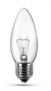 Лампа накаливания Camelion 60/B/CL/E27 60Вт, Е27, 220В, 650-660лм, 1000 часов работы, колба типа B35 / свеча, прозрачная (8971)
