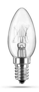 Лампа накаливания Camelion DP-704 7Вт, E14, 220В, 50лм, 1000 часов работы, колба типа T22 / для ночников, прозрачная (7077), блистер 4шт