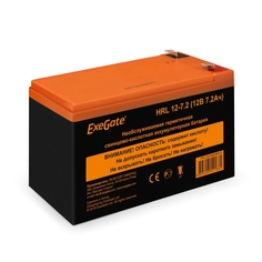 Батарея Exegate HRL 12-7.2 EX285658RUS (12V 7.2Ah, 1227W, клеммы F2)