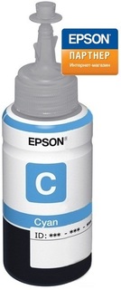 Контейнер Epson C13T67324A для принтера L800 с голубыми чернилами