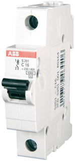 Автоматический выключатель ABB 2CDS251001R0164 S201 C16 1-полюсный 16А 6кА С