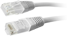 Кабель патч-корд U/UTP 6 кат. 1м TWT TWT-45-45-1.0/6-GY RJ45 - RJ45, 4 пары, серый