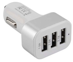 Зарядное устройство автомобильное Cablexpert MP3A-UC-CAR17 12V-5V 3-USB, 2.1/2/1A