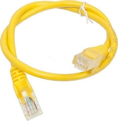 Кабель патч-корд U/UTP 6 кат. 3м Lanmaster LAN-PC45/U6-3.0-YL RJ45 - RJ45, 4 пары, желтый, LSZH