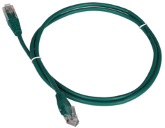 Кабель патч-корд U/UTP 5e кат. 1,5м. TWT TWT-45-45-1.5-GN RJ45 - RJ45, 4 пары, зеленый Lanmaster