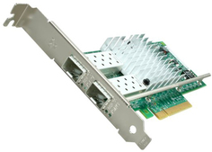 Сетевая карта Intel E10G42BTDABLK X520-DA2 (Intel 82599ES,PCI-E 2.0 x8,1GbE/10Gbps,Dual Port,SFP+ Direct Attach Copper,VMDq,SR-IOV,IPSEC) Bulk