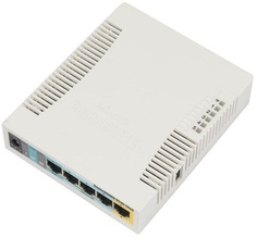 Маршрутизатор Mikrotik RouterBOARD 951Ui-2HnD 802.11b/g/n, порты: (5) 10/100 Ethernet ports; (1) USB 2.0; AR9344 600 MHz; 128MB DDR2; OS: L4; US вилка