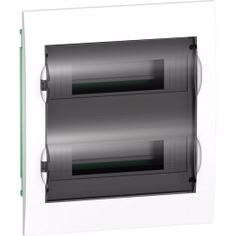 Щит распределительный Systeme Electric EZ9E212S2FRU Easy9 встраиваемый белый (дверь прозрачная) на 24 модуля IP40