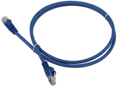 Кабель патч-корд U/UTP 6 кат. 5м Lanmaster LAN-PC45/U6-5.0-BL RJ45 - RJ45, 4 пары, синий, LSZH