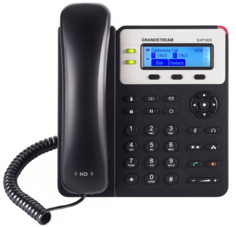 Телефон VoiceIP Grandstream GXP-1620 2 SIP линии, HD-аудио, LCD-дисплей 132*48 пикселей с подсветкой, БП