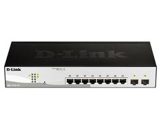 Коммутатор управляемый D-link DGS-1210-10/FL 8x10/100/1000Base-T, 2x1000Base-X SFP, L2, 19”