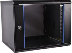 Шкаф настенный 19", 6U ЦМО ШРН-Э-6.650-9005 (600 × 650) дверь стекло, черный