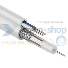 Кабель Rexant 01-4001 ККСВ-В + 2х0.5мм., 100м., белый