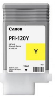 Картридж Canon PFI-120 Y 2888C001 желтый для imagePROGRAF TM-200/TM-205, TM-300/TM-305 130 мл.
