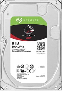 Жесткий диск 8TB SATA 6Gb/s Seagate ST8000VN004 3.5" IronWolf 7200rpm 256MB