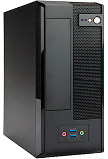 Корпус mini-ITX InWin BM677BL 6115718 черный Slim Desktop 160W (80mm fan, USB 3.0x2, Audio),