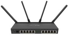 Маршрутизатор Mikrotik RB4011iGS+5HacQ2HnD-IN AL21400 с частотой 1.4 ГГц, 10х 10/100/1000 Ethernet и 1 SFP+ (10 Гбит/с), 1x miniPCI-e (для радиокарты